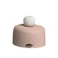 Ilary Queen Vasetto in Gres con Pampas H.7,5cm Cipria