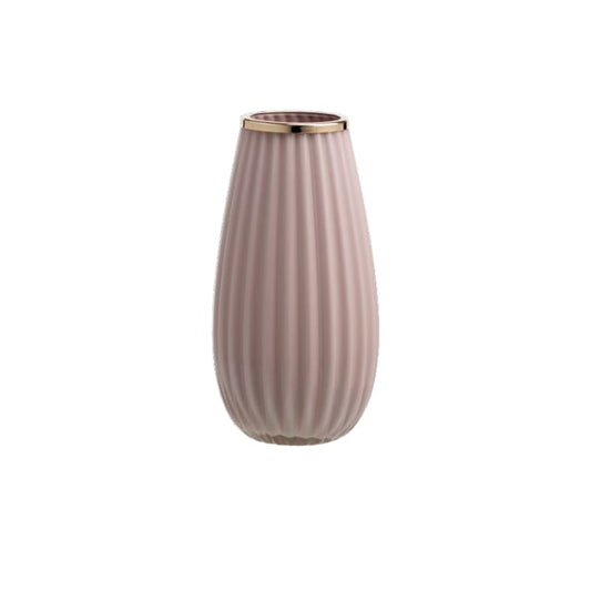 Ilary Queen Vaso Basic in Vetro H. 19,5/26 cm Cipria