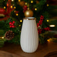 Ilary Queen Vaso Basic in Vetro Colorato H. 19,5 cm bianco 