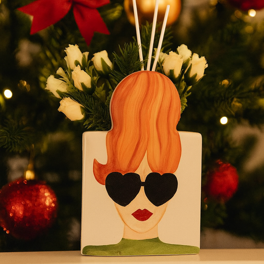 Ilary Queen Vaso Diffusore Fashion Woman Porcellana 12×18 cm