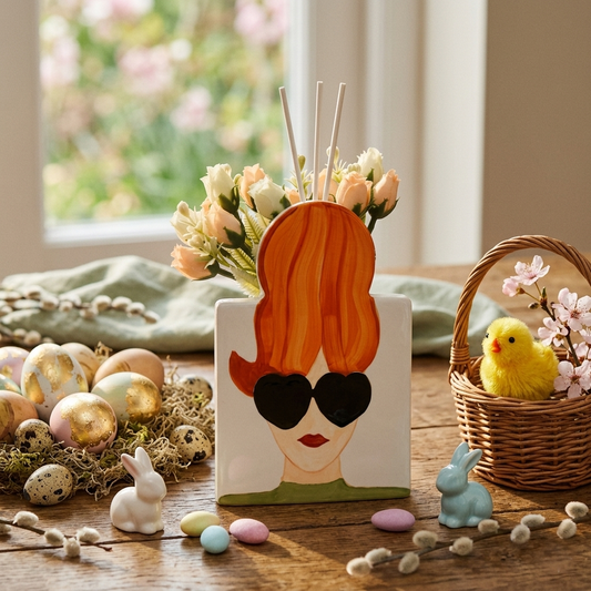 Ilary Queen Vaso Diffusore Fashion Woman Porcellana 12×18 cm