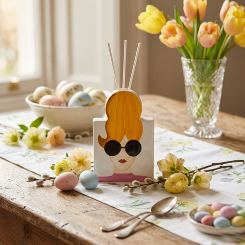 Ilary Queen Vaso Diffusore Fashion Woman Porcellana 12×18 cm a