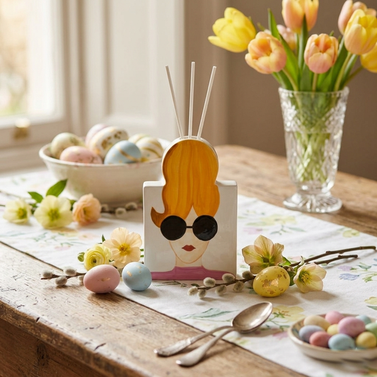 Ilary Queen Vaso Diffusore Fashion Woman Porcellana 12×18 cm a