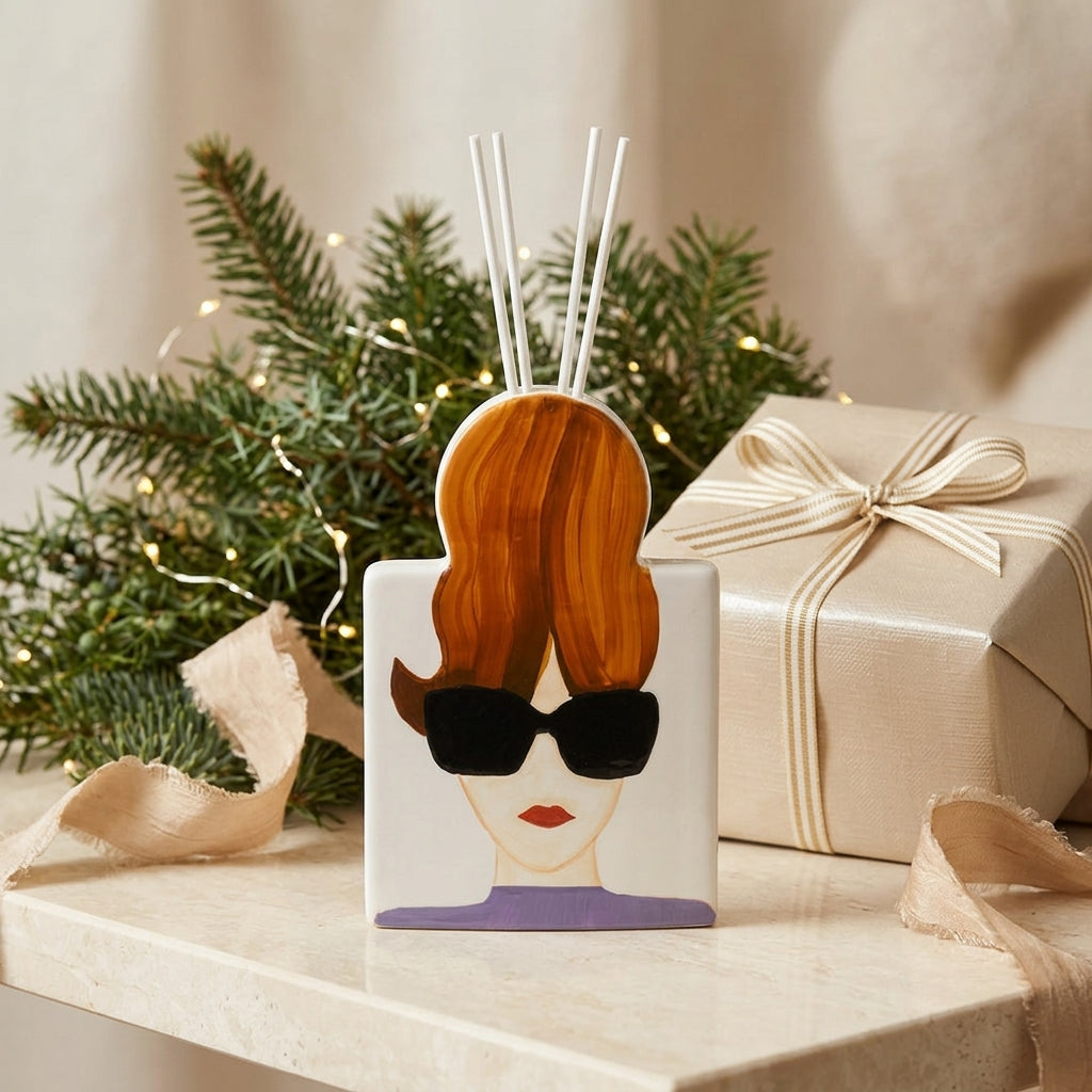 Ilary Queen Vaso Diffusore Fashion Womans Porcellana 12×18 cm