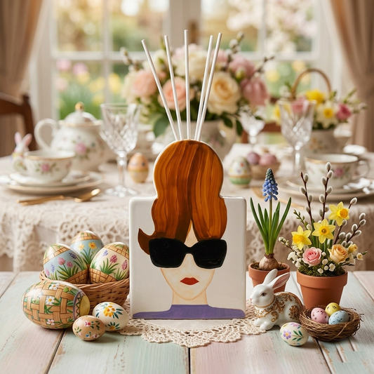 Ilary Queen Vaso Diffusore Fashion Womans Porcellana 12×18 cm