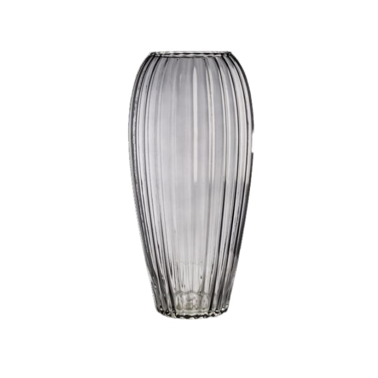 Ilary Queen Vaso Lustrato in Vetro Colorato H. 37/26/20 cm