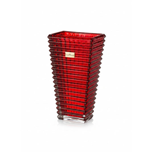 Ilary Queen Vaso Vetro Rosso Taormina Design 23/28cm