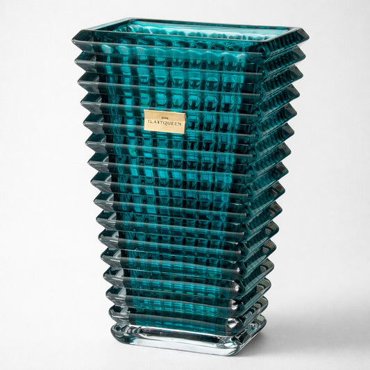 Ilary Queen Vaso Vetro Verde Taormina Design 23/28cm