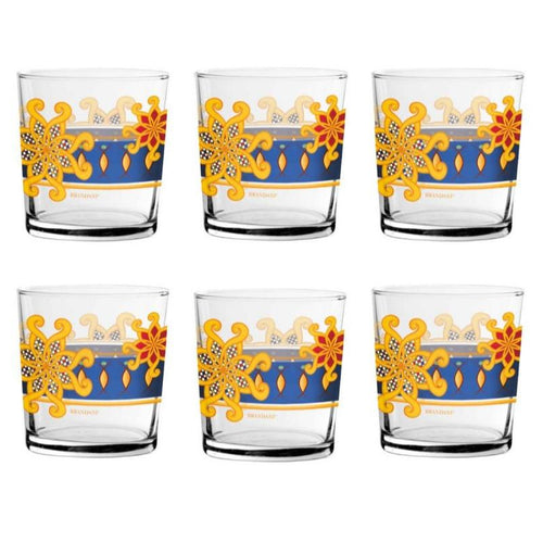 Brandani – Set 6 Bicchieri Miami Colorati – 52471 blu