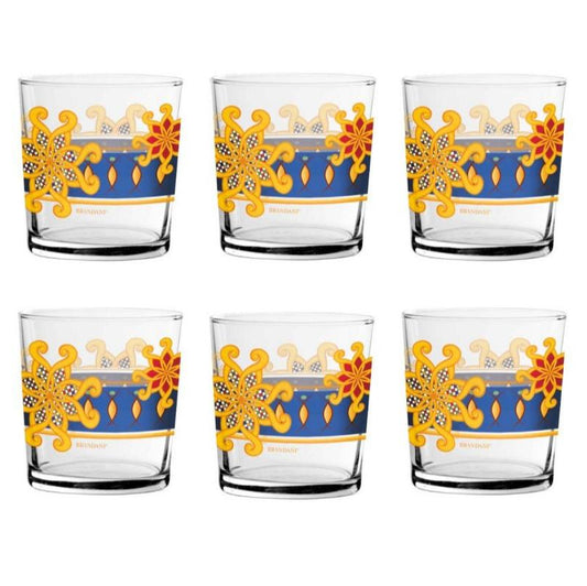 Brandani – Set 6 Bicchieri Miami Colorati – Le Favole 52471 blu