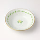 Insalatiera Atelier Sarti in porcellana Bouquet Giallo con oro zecchino 24kt 22x6.5 cm Made in Italy