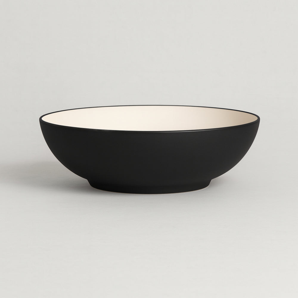 Insalatiera Noritake Colorwave crema e grigio Ø25 cm in stoneware