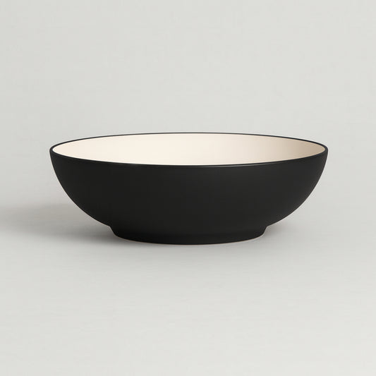 Insalatiera Noritake Colorwave crema e grigio Ø25 cm in stoneware