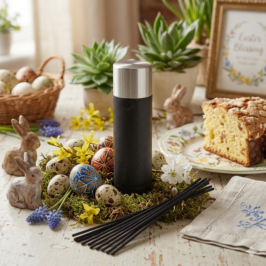 JJ Diffusore d’Ambiente Eco Pelle Nera 15,5x4,5 cm