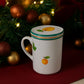 La Galleria – Tazza Mug Porcellana Albicocca con Filtro Tisana e Tappo (11x10 cm)