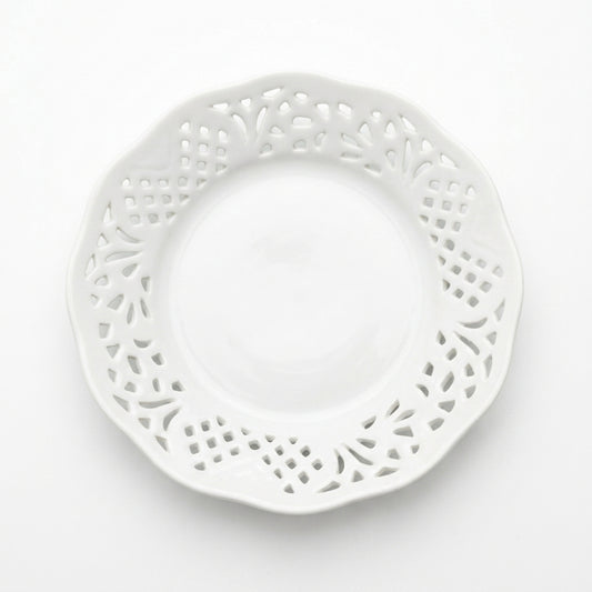 La Porcellana Bianca Piattino Traforato 14 cm Elegante