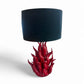 Lampada Alberelli Cono Fiamma in Ceramica di Capodimonte - H70 cm