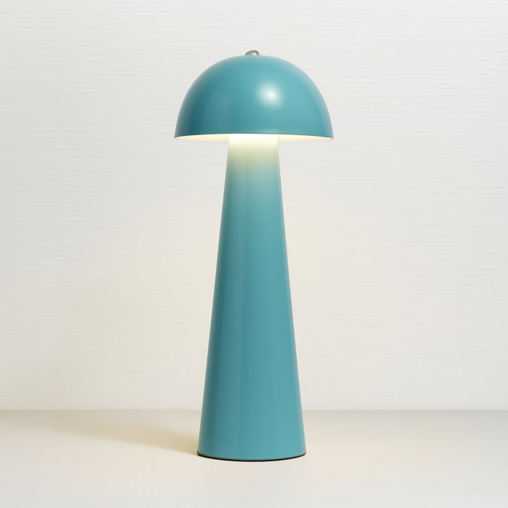 Lampada LED Cuorematto funghetto ricaricabile H 16 cm in 3 colori assortiti