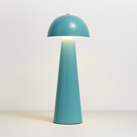 Lampada LED Cuorematto funghetto ricaricabile H 16 cm in 3 colori assortiti