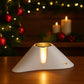 Lampada Vesuvio Ilary Queen in ceramica bianca con LED