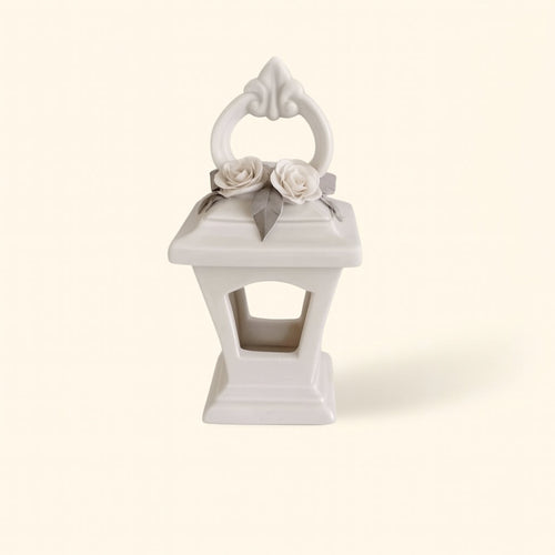 Sharon Lanterna Porcellana Capodimonte Artigianale H16x9 cm