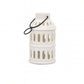 Lanterna bianca Palais Royal porta candela in metallo H16 cm