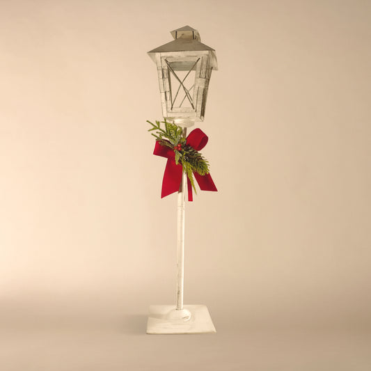 Lanterna porta candela in metallo anticato altezza 60 cm – decorazione elegante per interni o feste

