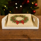 Le Favole Living Portatovaglioli Cuore Chabby in Legno Bianco H.8x26 Cm