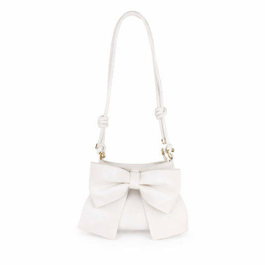 Madrhèlen Borsa Stoffa con Fiocco 26x17 Nexis Bianco