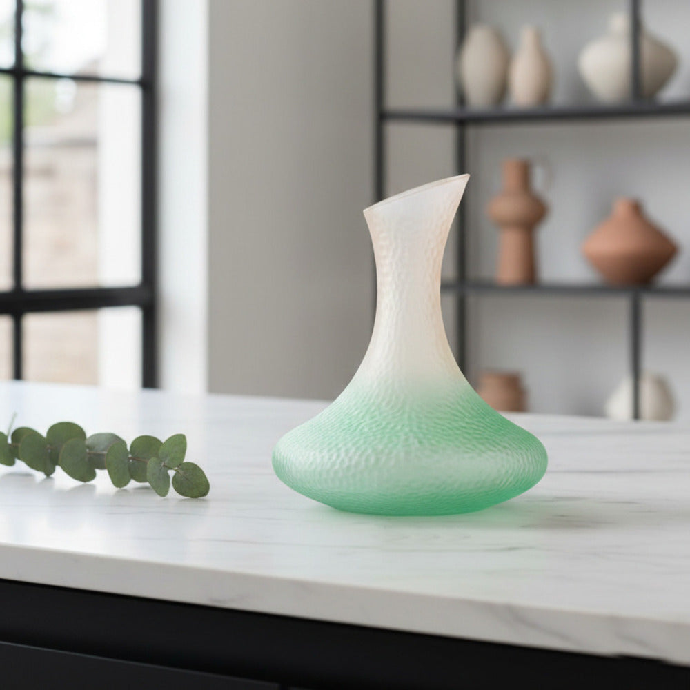 Madrhélen Paris Decanter in Vetro Bubble 1,8 L 24x21 cm Verde