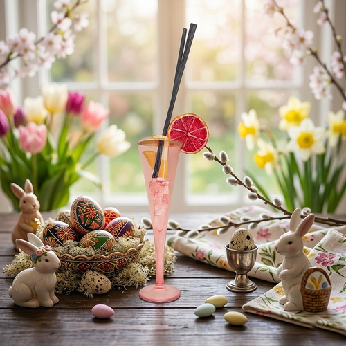 Madrhélen Paris Diffusore Ambiente Flute Cocktail H 23 cm Rosa Pink