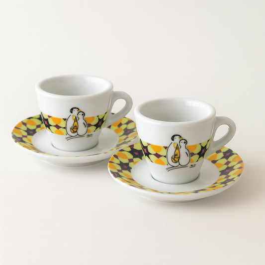 Madrhélen Paris – Set 2 Tazzine da Caffè in Porcellana – Linea Feelings (7 cm)