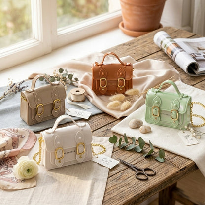 Madrhelen Borsa Lucida con Catena Fashion Bags 12,5x9 cm