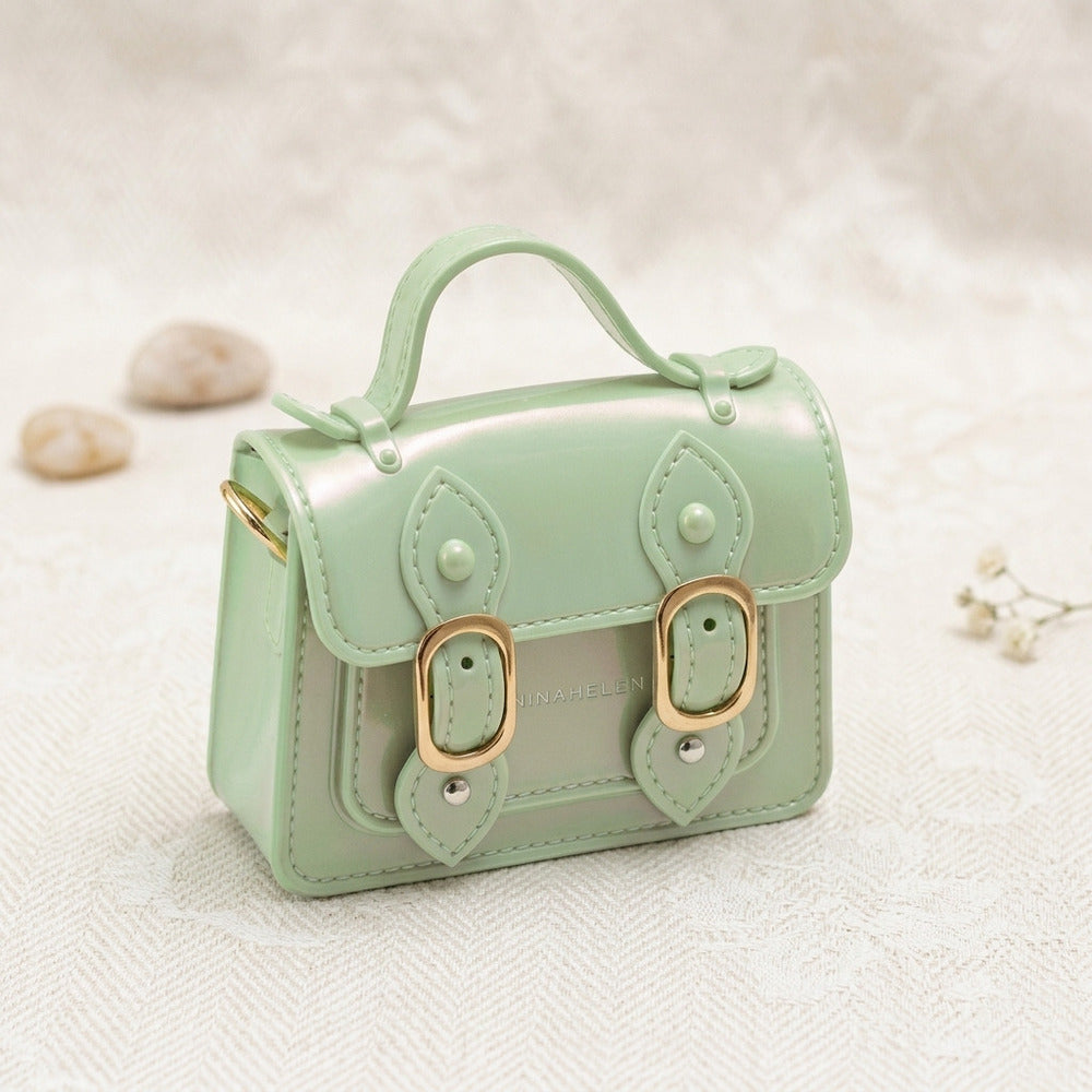 Madrhelen Borsa Lucida con Catena Fashion Bags 12,5x9 cm