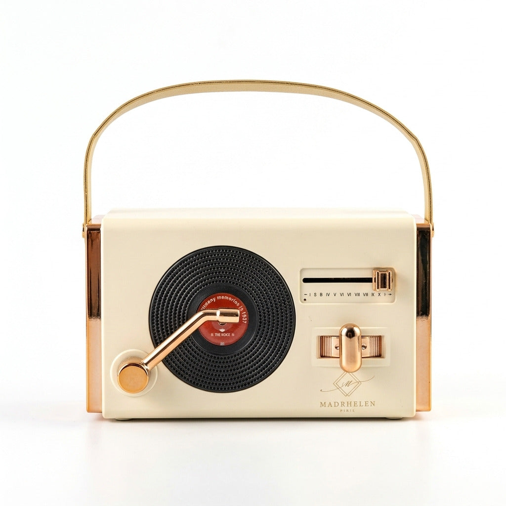 Madrhelen Radio Decorativa Linea Melodia 14x7x8 Design Vintage