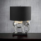 Mascagni Lampada Elefante In Resina O1780 Diam. 35,5x48,5 H Cm Colore Argento