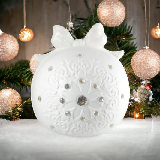 Mascagni Sfera Merry Christmas ø15cm Led Decorativo Luci Natale Natalizio C1481