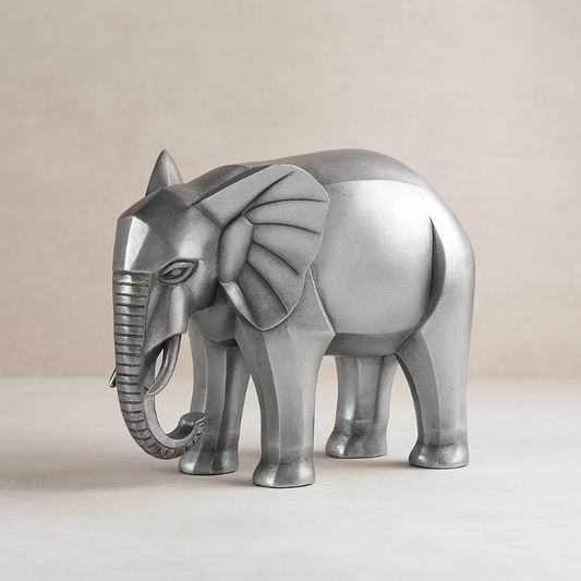 Mascagni - Elefante Color Argento 29,5x16,5x23 cm