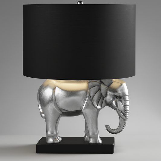 Mascagni - Lampada Elefante Color Argento O1780 48,5 H Cm