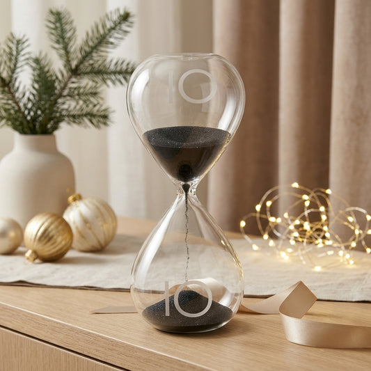 Mascagni clessidra Vetro trasparente H 16 cm decorativa