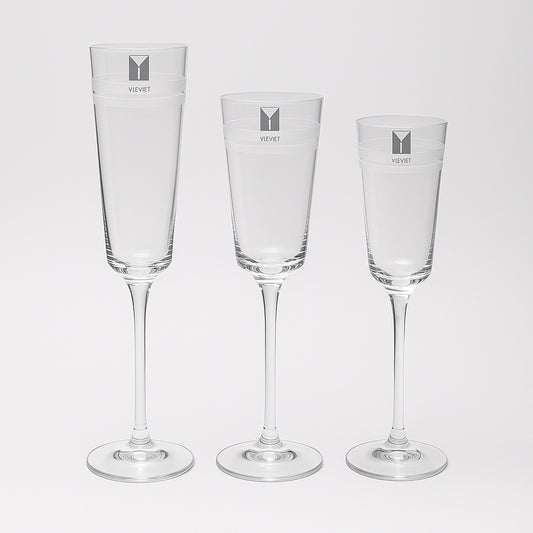 Michielotto Servizio Calici Zara Trasparente Set 30pz Acqua Vino e Flute