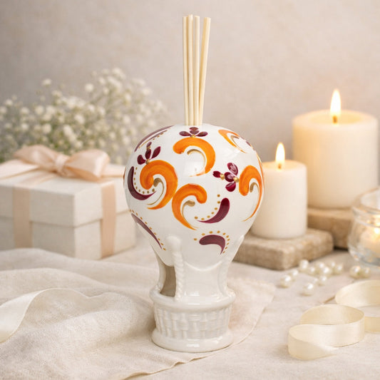 Mongolfiera Diffusore Aromi Sharon Ceramica H15x9 cm SP217