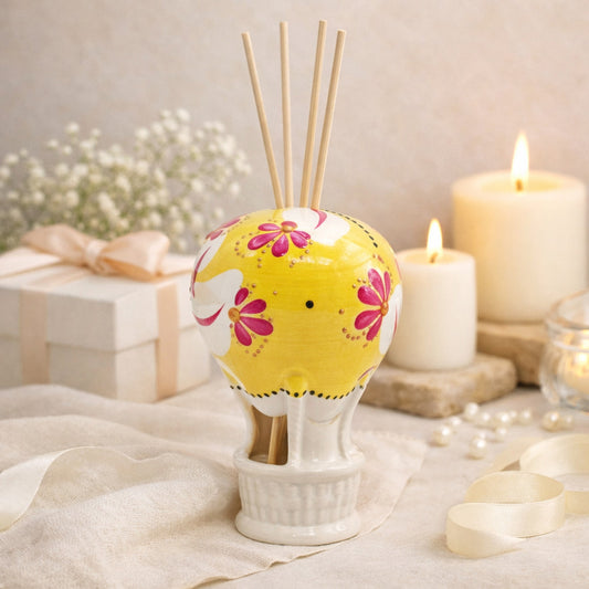 Mongolfiera Diffusore Aromi Sharon Ceramica H15x9 cm Tropical