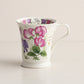 Mug Dunoon Flower Month Luglio in porcellana Bone China 10x8 cm con motivo floreale Made in UK