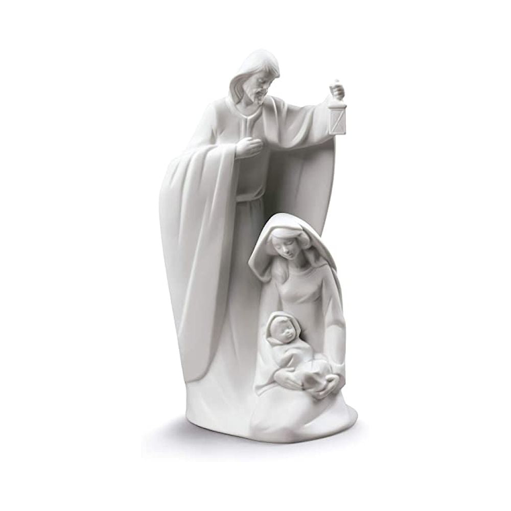 Nao 1915 E' Nato Il Salvatore Nativita' Nativity Biscuit Bianco  Lladro