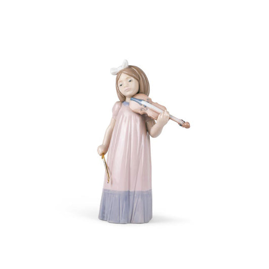 Nao Bambina con Violino - Girl With Violin in Porcellana Fine by Lladro 1034