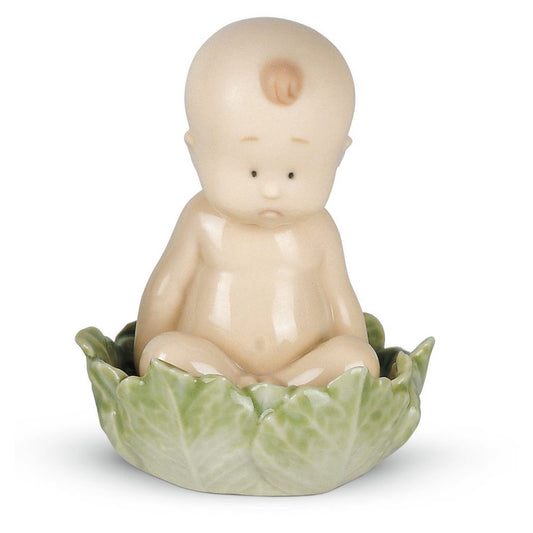 Nao Bimbo nel Cavolo - Baby in Cabbage Leaf - Da collezione Raro