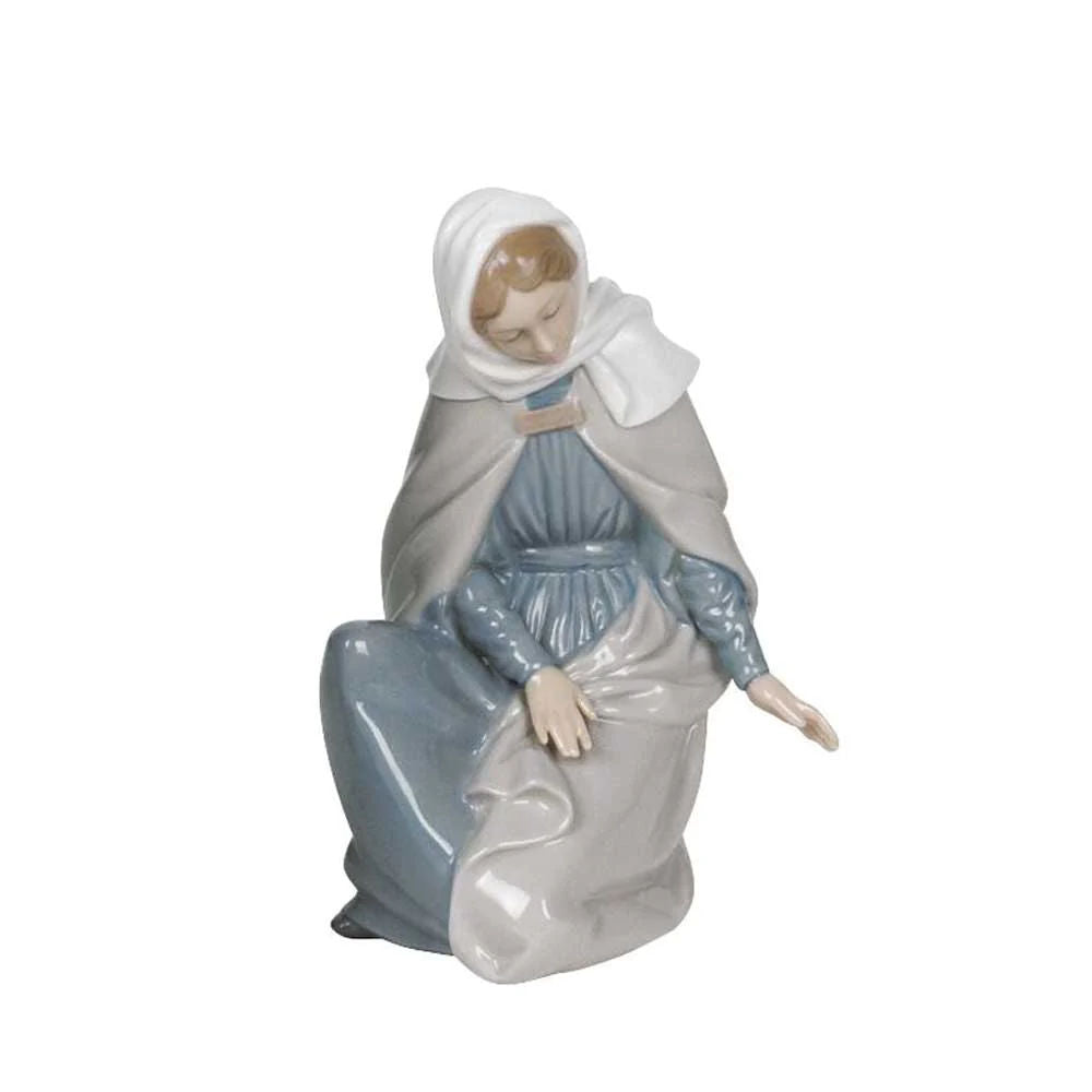 Nao Virgin Mary Vergine Maria Nativita' Nativity In Porcellana Presepe Natale Lladro Sacra Famiglia