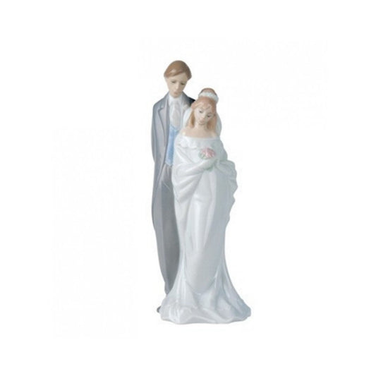 Nao Viva Gli Sposi 1437 Love Always Porcellana Statua 22x10cm