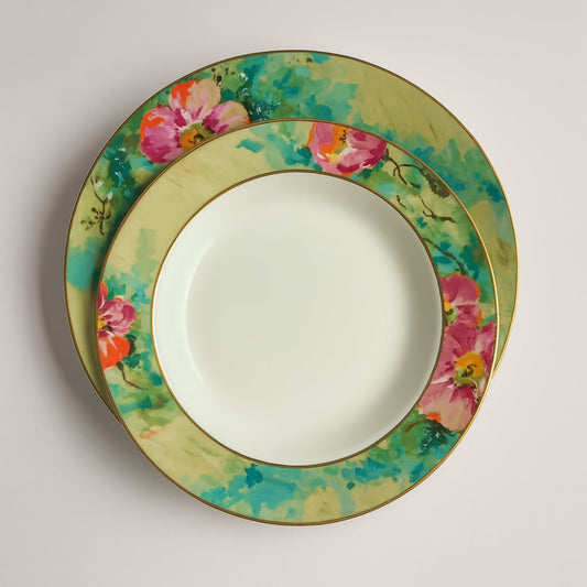 Narumi Decoro Louvre - Servizio Tavola in Porcellana Bone China - Edizione Limitata